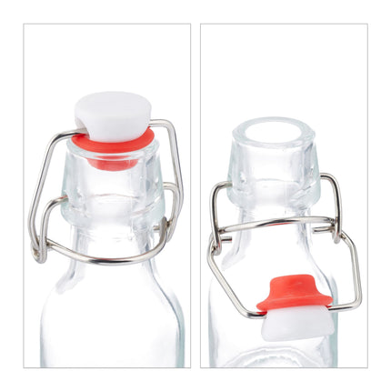 Small bottles with swing top set