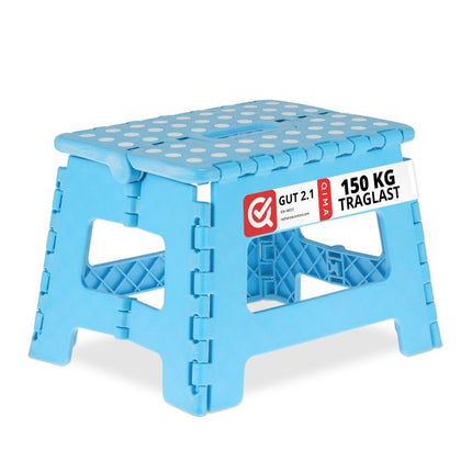 Petit tabouret pliant bleu