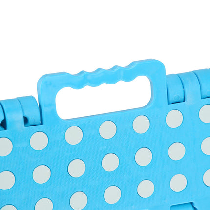Petit tabouret pliant bleu