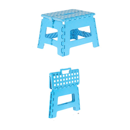 Petit tabouret pliant bleu