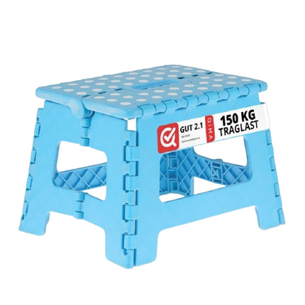 Petit tabouret pliant bleu