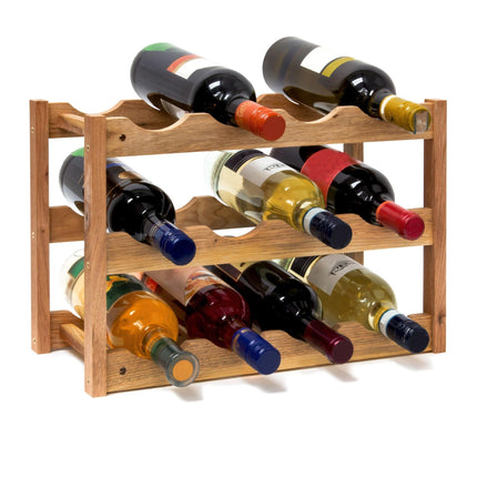 Kleines Weinregal aus Walnuss