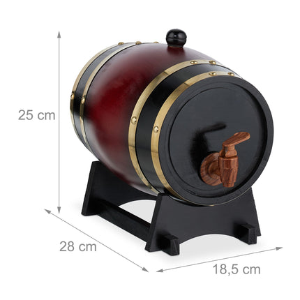 Small wooden barrel 2.2 liters