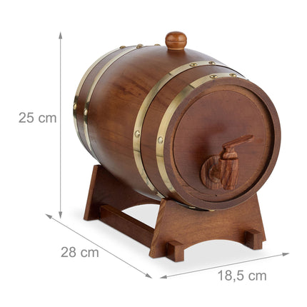 Small wooden barrel 2.2 liters