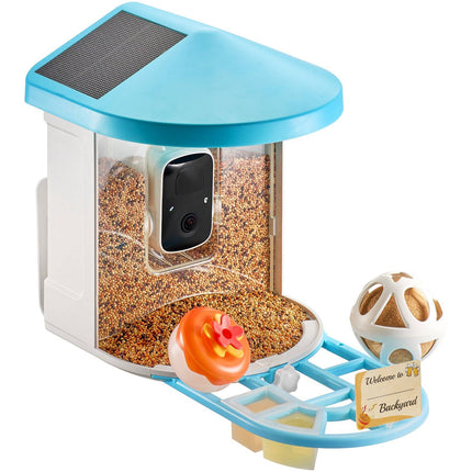 Smart Bird Feeder With Camera, 2K AI ID, Solar Power