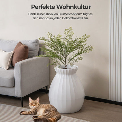 Intelligente Katzentoilette mit elektronischer Geruchsentfernung und Sterilisation im Blumentopf-Stil