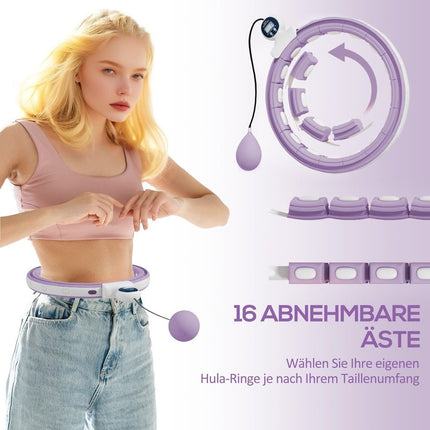 Verstellbarer Smart Hula-Hoop mit Gewichtskugelzähler für Erwachsene