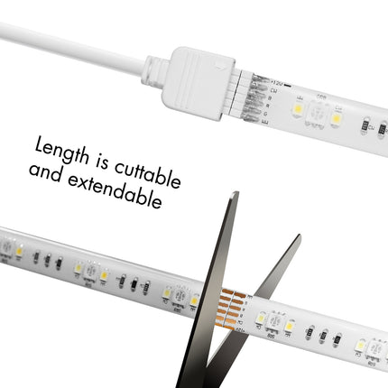 Chytrý RGB+CCT (RGB + teplá-studená bílá) světelný pásek 5m WiFi Tuya