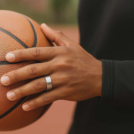 Smart Ring for Health & Sleep Tracking, Stainless Steel, M