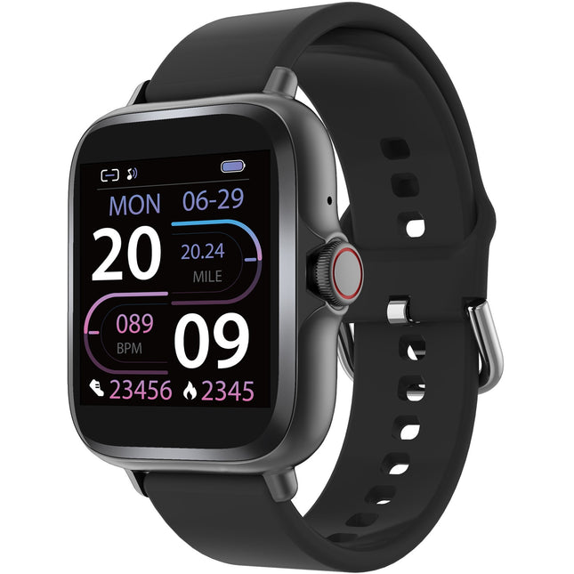 Smartwatch 1,44" Display Herzfrequenzsensor Schwarz