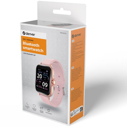 Smartwatch 1,44"-Display Herzsensor Rosa