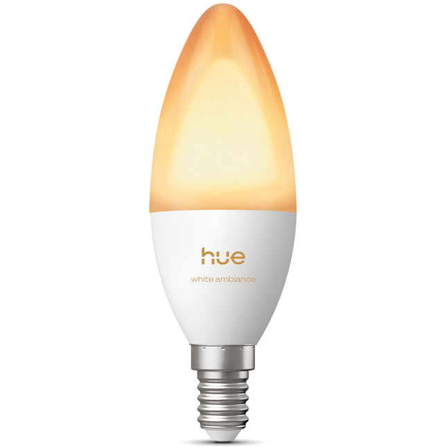 Smart White Ambiance E14 Kerzenlampe, 500 lm, dimmbar