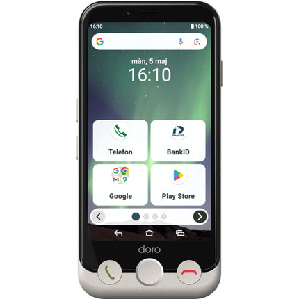Chytrý telefon 4G Aurora A11 kostěná bílá