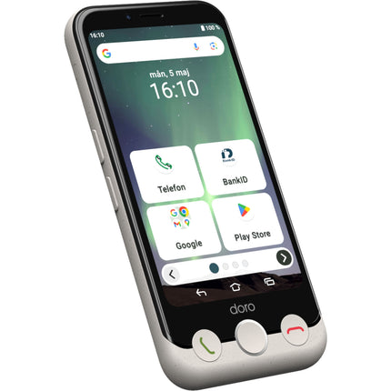 Chytrý telefon 4G Aurora A11 kostěná bílá