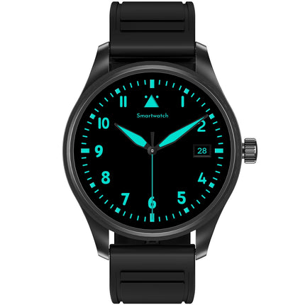 Smartwatch 1.32-Inch AMOLED, Round, Call Answering, Black