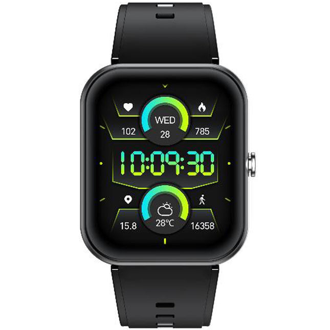 Smartwatch 1,96 Zoll AMOLED, Anruffunktion, Schwarz