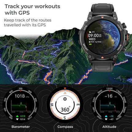 Smartwatch Explorer GPS - Schwarz