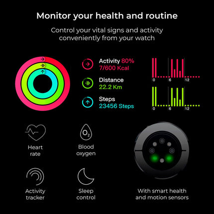 Smartwatch Titan - Schwarz