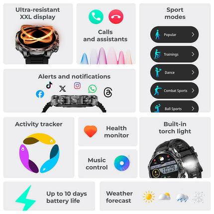 Smartwatch Venture - Schwarz