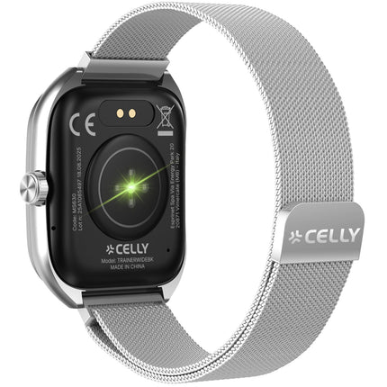 Smartwatch with Milanese Mesh Band, Silver