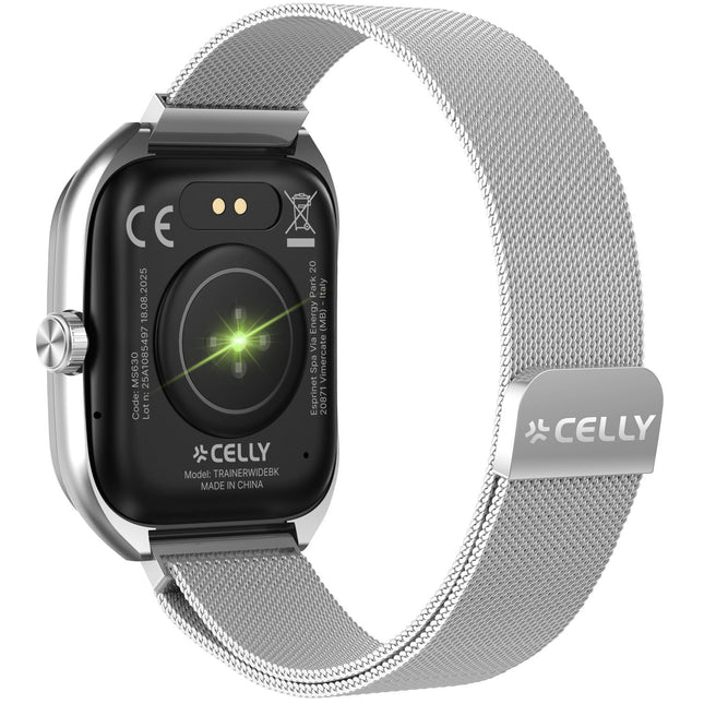 Smartwatch mit Milanese-Armband, Silber