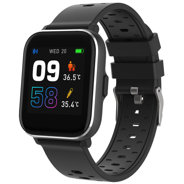 Smartwatch mit Temperatur, Sauerstoff und Herzfrequenz