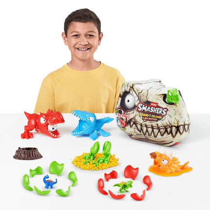 Smashers Playset Dino Island T-Rex Kampf