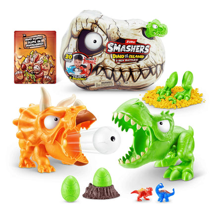 Smashers Playset Dino Island T-Rex Kampf