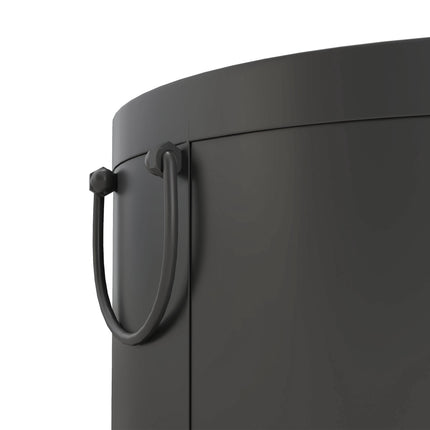 Smoke-Free Fire Pit, Metal, Spark Guard, 38x27 cm, Dark Grey