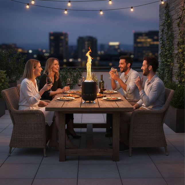 Smokeless Tabletop Fireplace, Ø16.5 cm, Portable