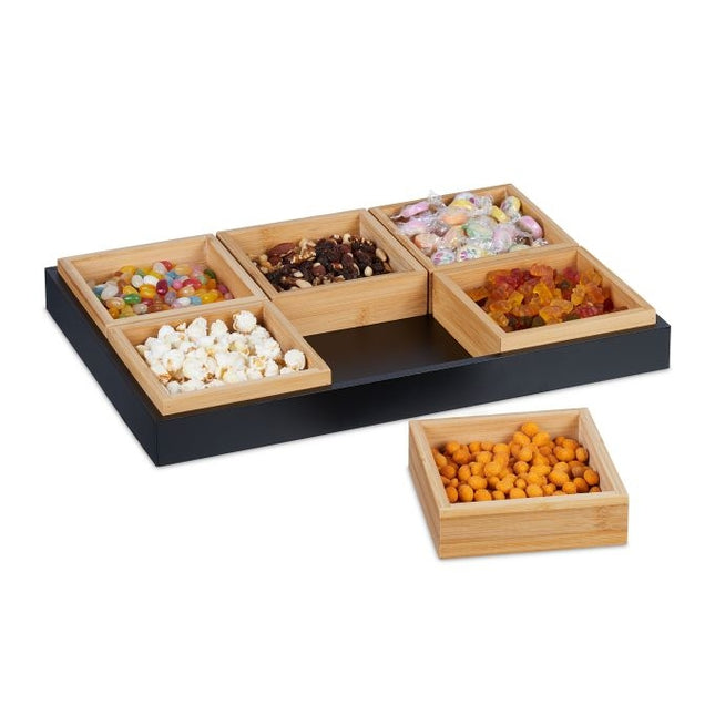 Snackschale mit Serviertablett