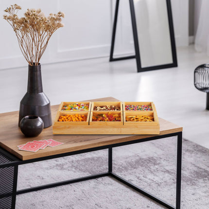 Snack bowl with serving tray