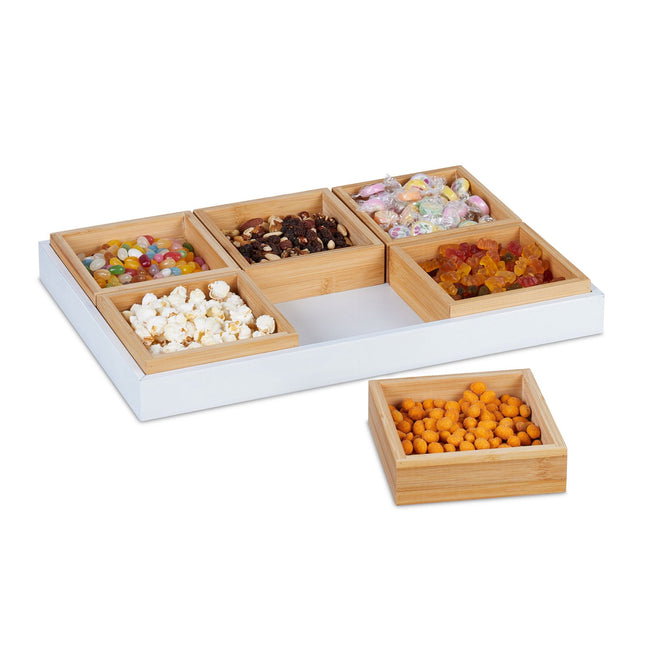 Snackschale mit Serviertablett