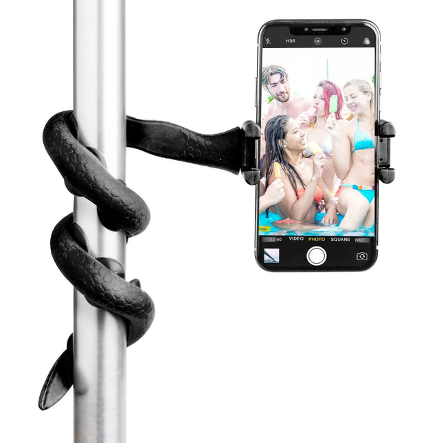 Snake Flexibler Selfie-Stick Schwarz