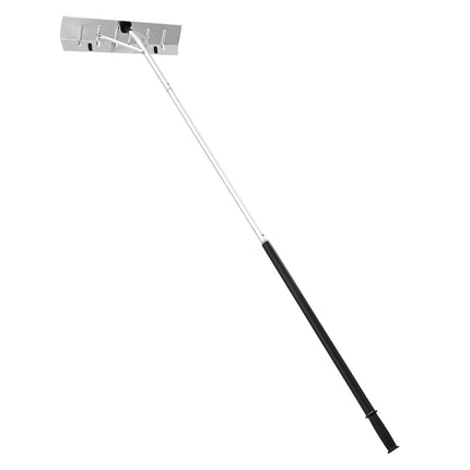Snow Roof Rake, 26-Inch Aluminum Blade, 2.3–6 m Pole, Wheels