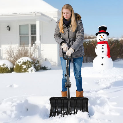 Snow Shovel 18-Inch Wide, D-Handle with Assist Grip