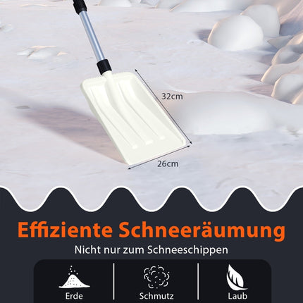 Lopata na sníh šířka 26 cm, ergonomická hliníková rukojeť