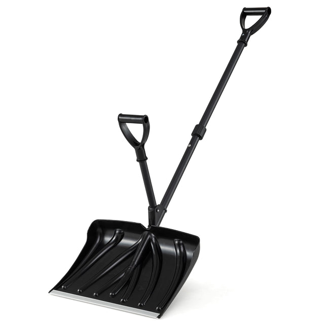 Snow Shovel, 53 Inch, Assist Handle, Aluminum Edge