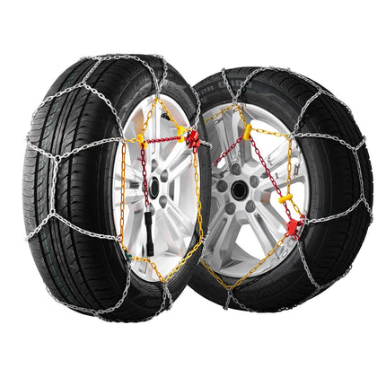 Snow Tire Chains 2-Pack, Manganese Steel, 225/70R15–245/45R18