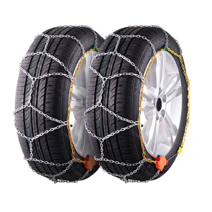 Snow Tire Chains 2-Pack, Manganese Steel, For Cars SUVs