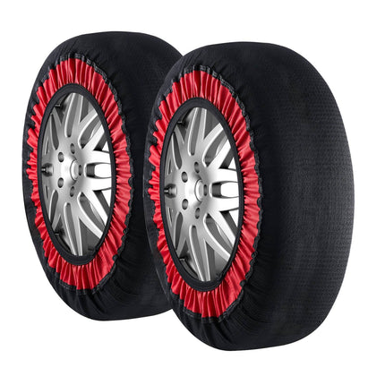 Snow Tire Socks, Polyester, Elastic Straps, XL 2-Pack