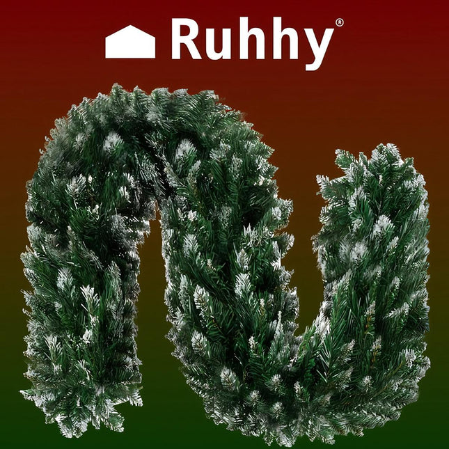 Schneebedeckte Weihnachtsbaumgirlande 2,7m HQ Ruhhy 22326 