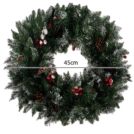 Schneebedeckter Weihnachtskranz Ruhhy 22302 