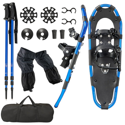 Snowshoe Set with Double Ratchet Bindings, 53cm, Navy Blue