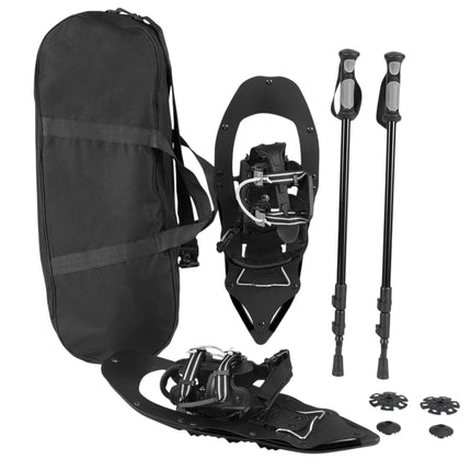 Schneeschuhe mit Trekkingstöcken, 54cm, EU 35-40