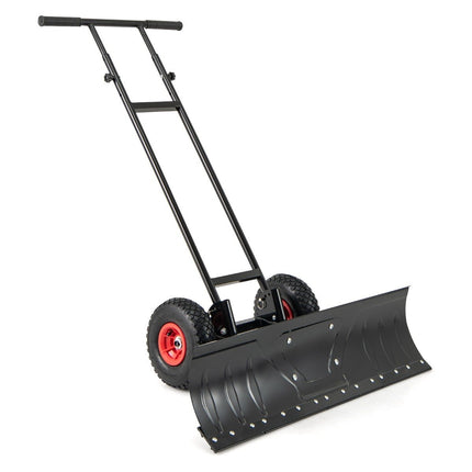 Snow shovel on wheels 91.5 cm working width, height adjustable & adjustable angle black