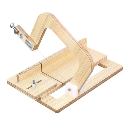 Soap Cutter, 0–2 Inch Adjustable Wooden Wire Slicer
