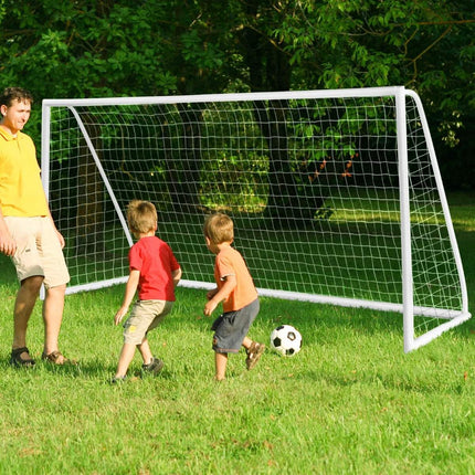 Fußballtor 365x182 cm mit robustem Netz und Heringen