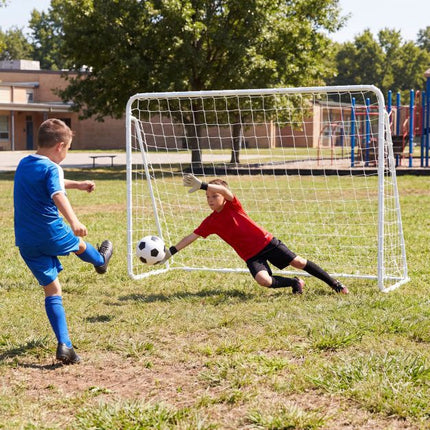 Soccer Goal With 5-Hole Target Wall, 215×152 cm