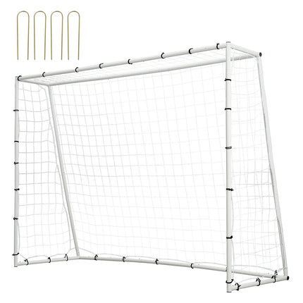 Soccer Rebound Trainer 8x6 Ft, Double-Sided Net Goal